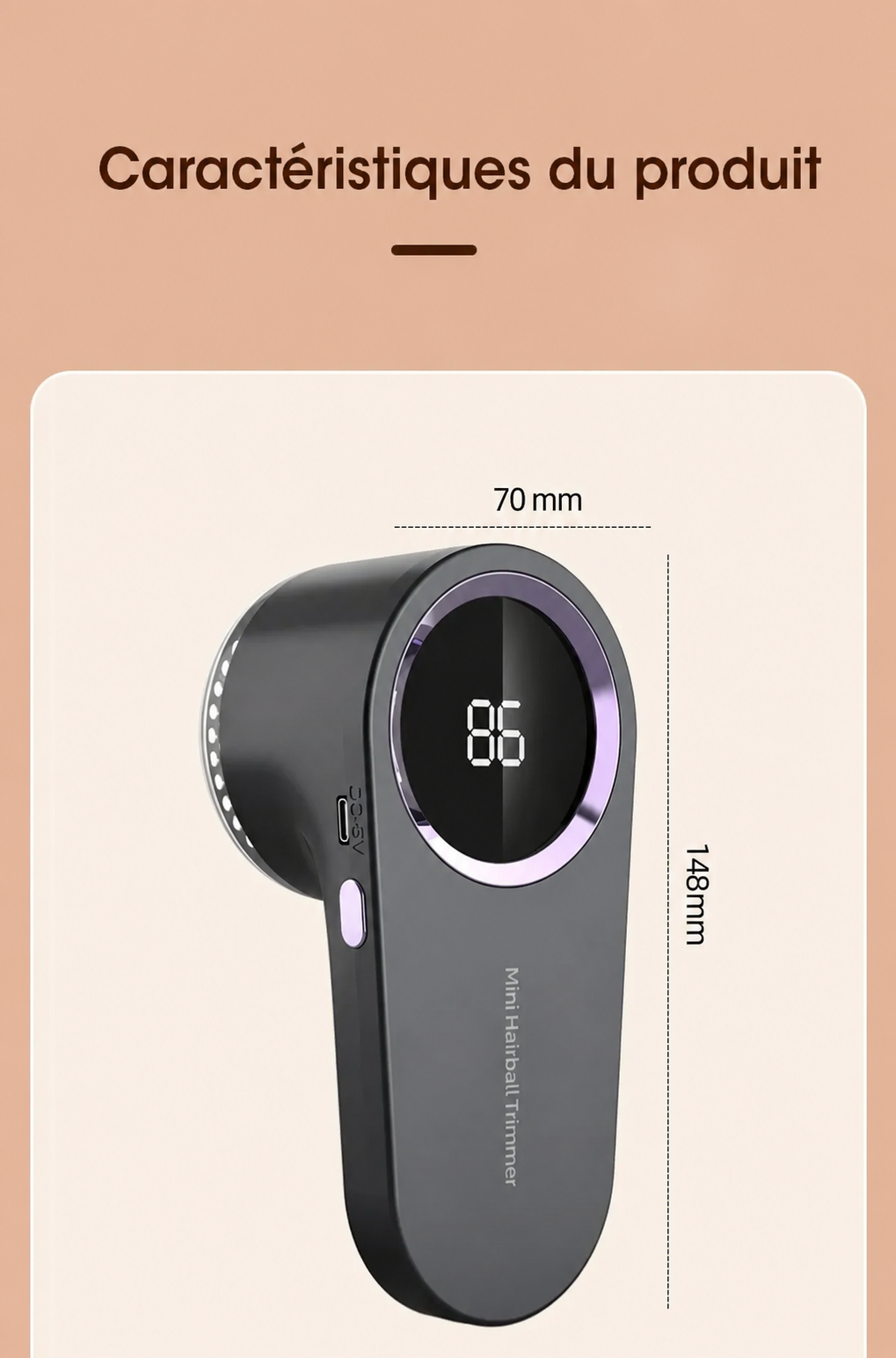 Guide des tailles pour Lisséa™ – Rasoir Anti-Bouloches Rechargeable