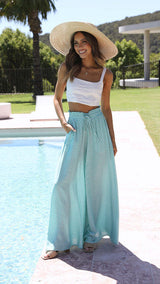 Imprimé bleu clair