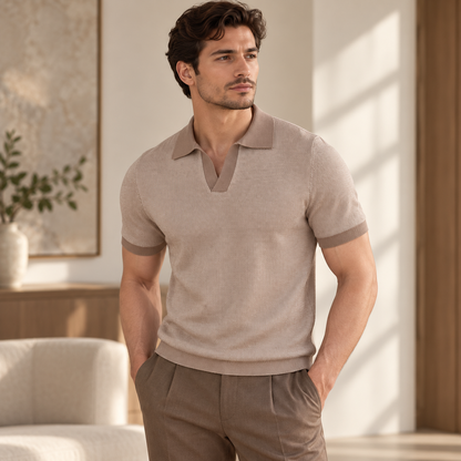 Élian – Polo Homme en Maille Rétro